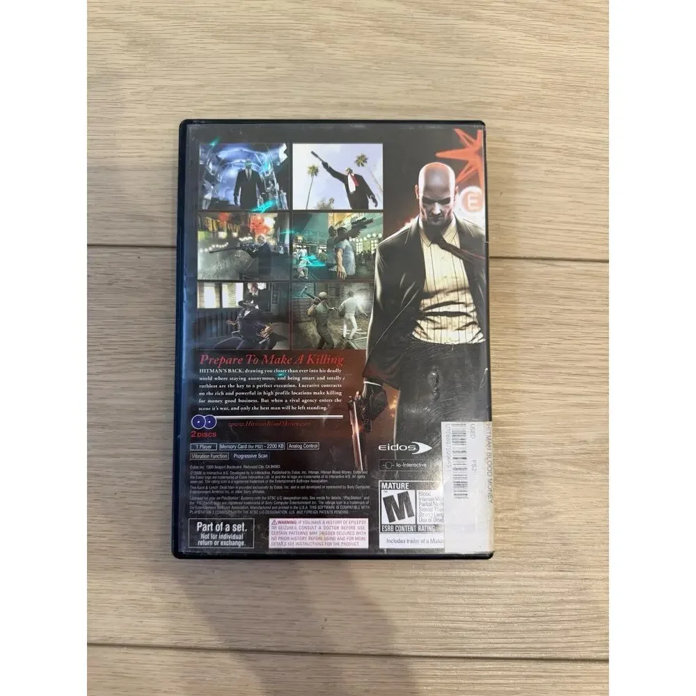 Hitman Blood Money PlayStation 2 PS2 - Complete in Box CIB - Tested & Works